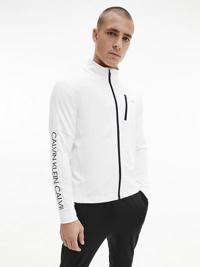 Calvin Klein Ruhák HU972094 | Calvin Klein Zip Up Férfi Dzseki Világos Fehér